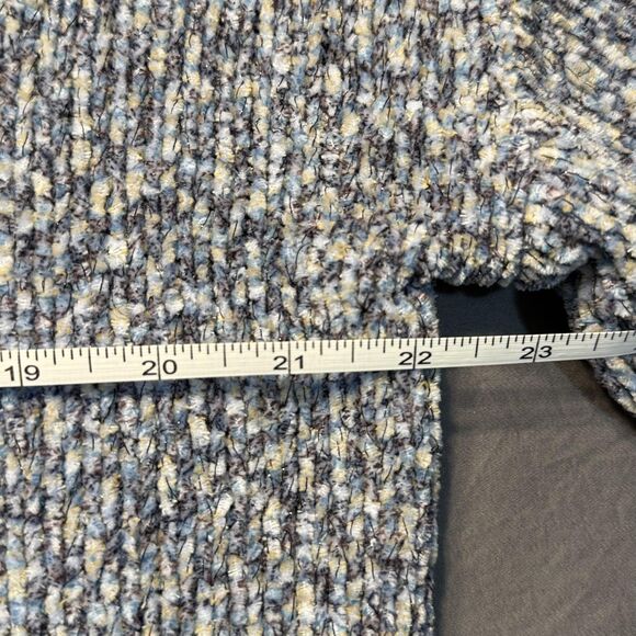 St Johns Bay Sweater Womens XL Blue Gray Mock Neck Textured Knit Pullover - Picture 8 of 13